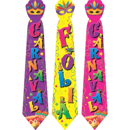 Gravata Carnaval Colorida - 12 Un