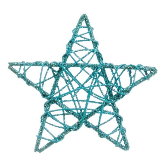 Estrela Rattan Azul 15cm