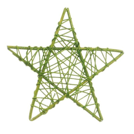 Estrela Rattan Verde 20cm (Rattan)