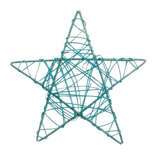 Estrela Rattan Azul 30cm