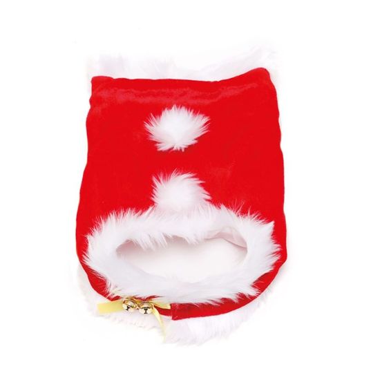 Natal Pet - Roupa Pet Noel Gato Vermelho e Branco