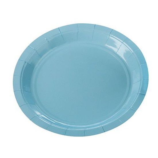 Prato Papel Liso Candy Color Azul - Silver Plastic - 8Un