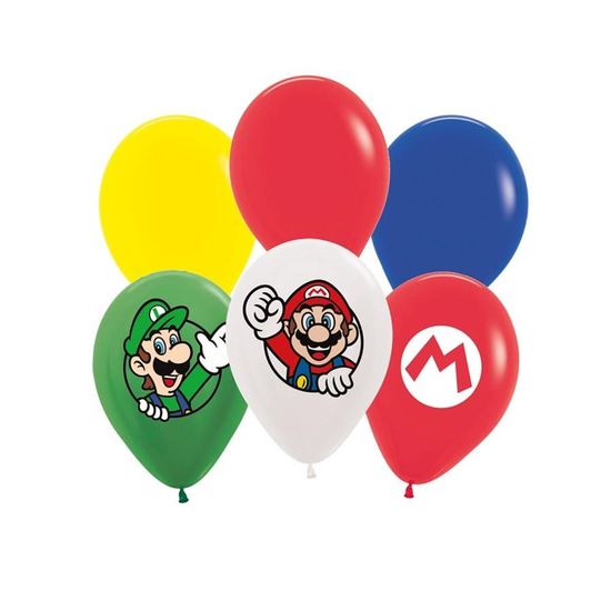 Super Mario - Balão Latex para Decoração Super Mario Sort 12