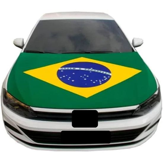 Bandeira para Capô de Carro com Corda Brasil - 1 un