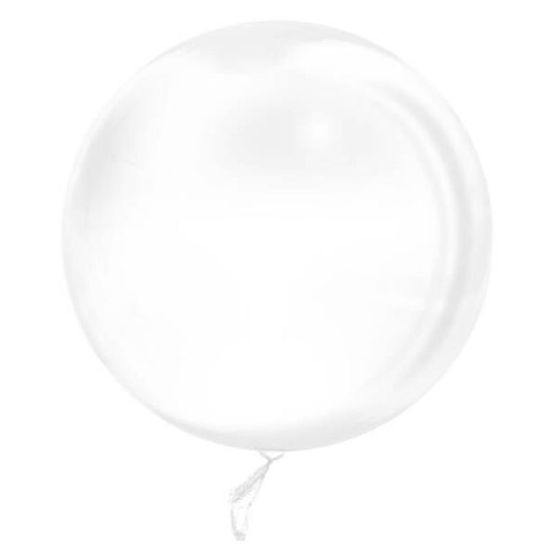 Balão Bolha 30' - Silver Plastic - 1 Unidade