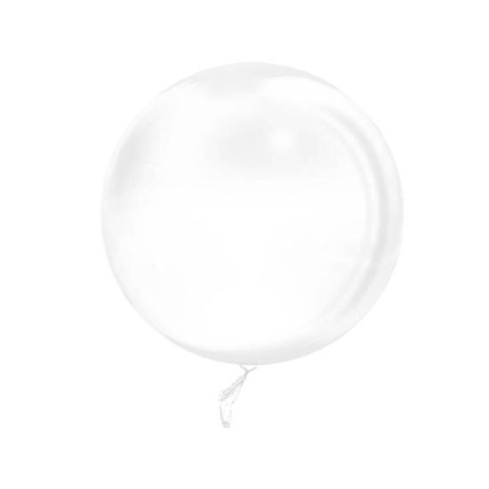 Balão Bolha 24' - Silver Plastic - 1 Unidade