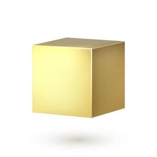 Caixa Lembrancinha Metalic Dourado - 8 Unidades