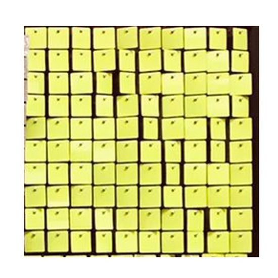 Painel Metalizado Quadrado Mágico Shimmer Wall 30x30cm Amarelo Neon Brilhante - 1 Un