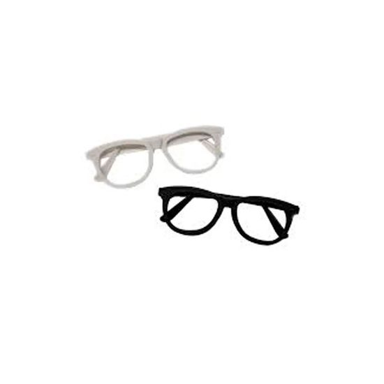 Óculos Nerd Preto E Branco - 10 Un