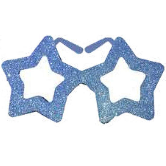 Óculos Estrela Colorido Purpurina Luxo - 1 Un
