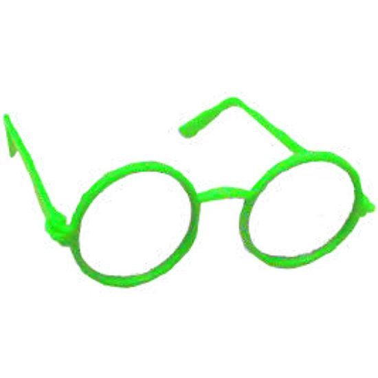 Óculos Hippie Neon Sem Lente - 1 Un